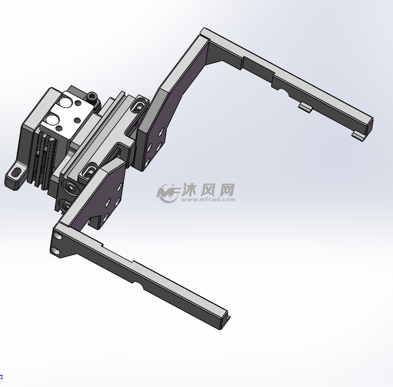 简单夹爪气缸载具搬运机构