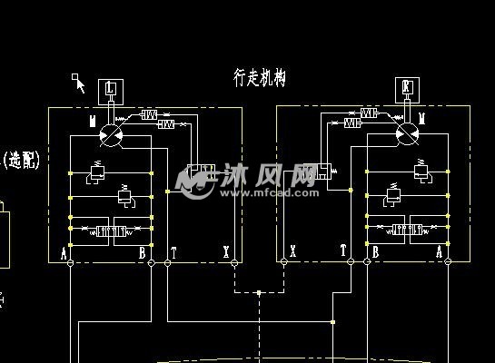 6吨履带挖掘机液压原理图