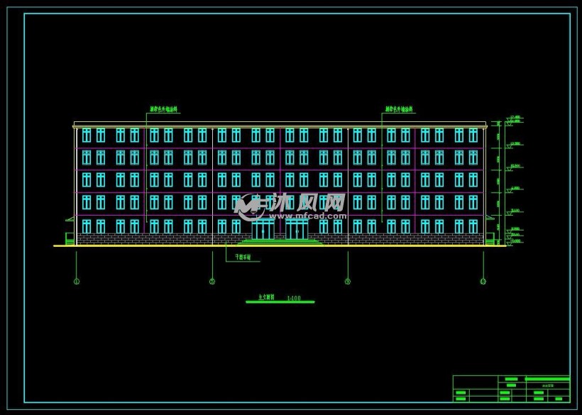 江苏南京栖霞区某培训中心教学楼设计