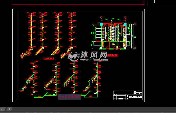 教学楼建筑给排水设计图纸