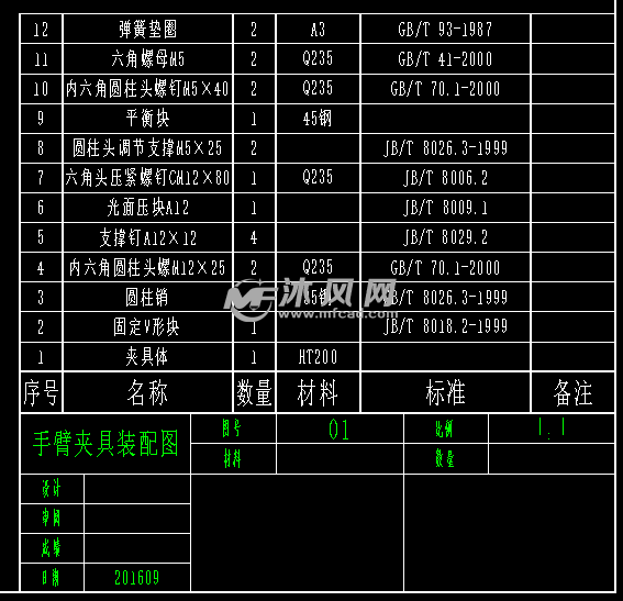 装配图明细表