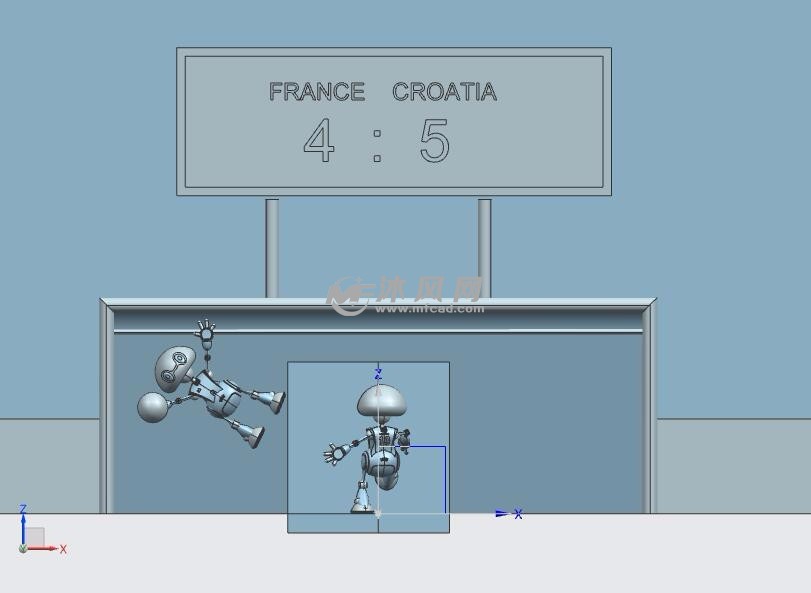 俄罗斯2018世界杯决赛进球纪念模型