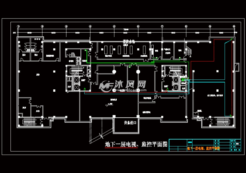 地下一层电视,监控平面图