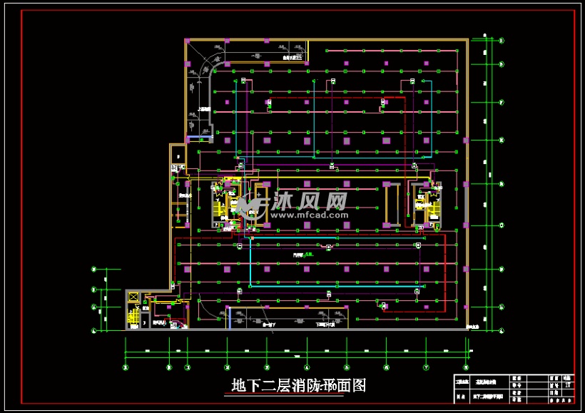 地下二层消防平面图