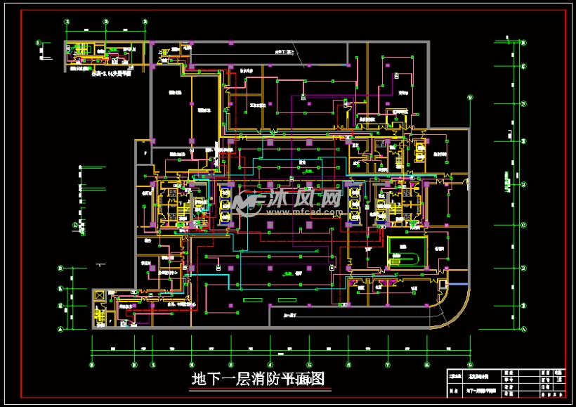 地下一层消防平面图