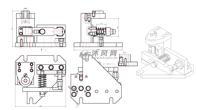 夹具实验图纸