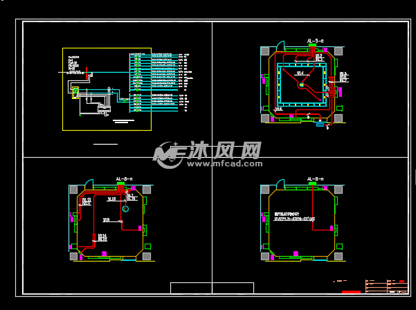 医院百级手术室大样系统图及接地图