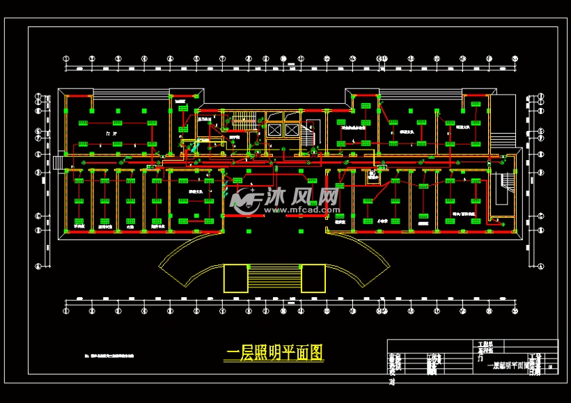 一层照明平面图