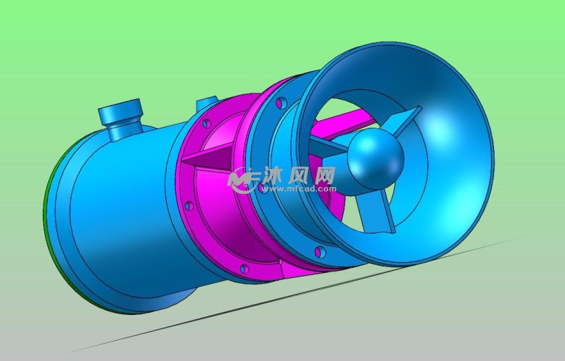 零部件模型 泵 轴流泵