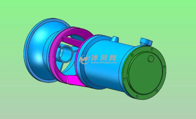 零部件模型 泵 轴流泵