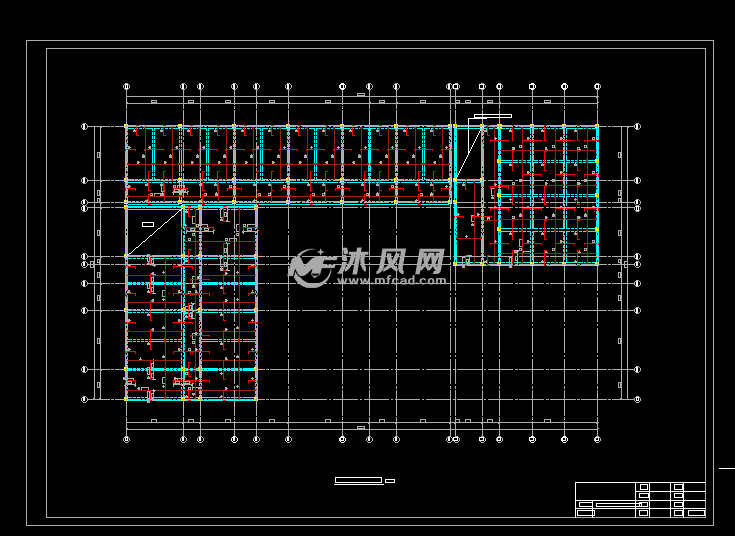 某五层l型框架建筑教学楼