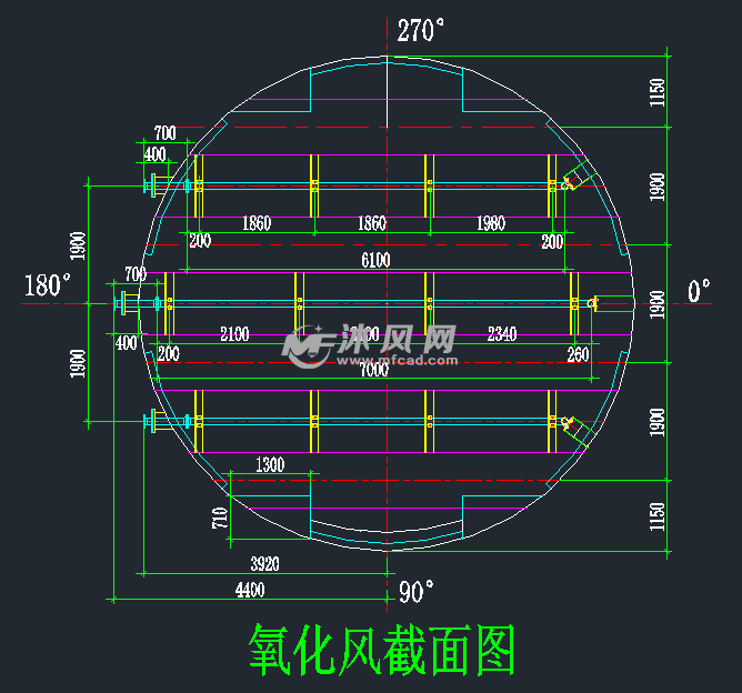 吸收塔cad设计安装图