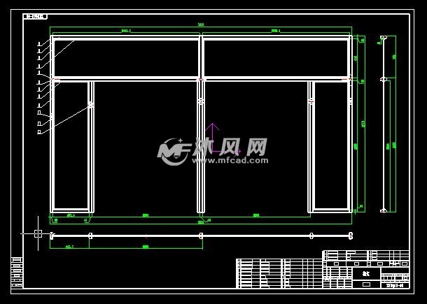 zkdq60-00中空断桥对开地弹门