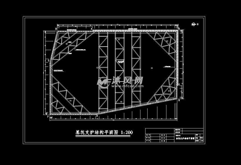 基坑支护结构平面图