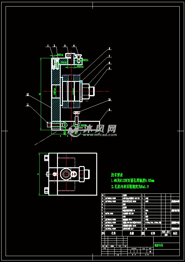 钻床卡具装配图