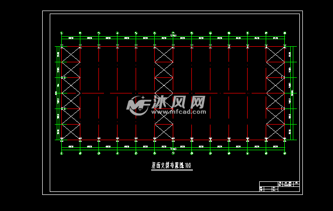 屋面支撑布置图