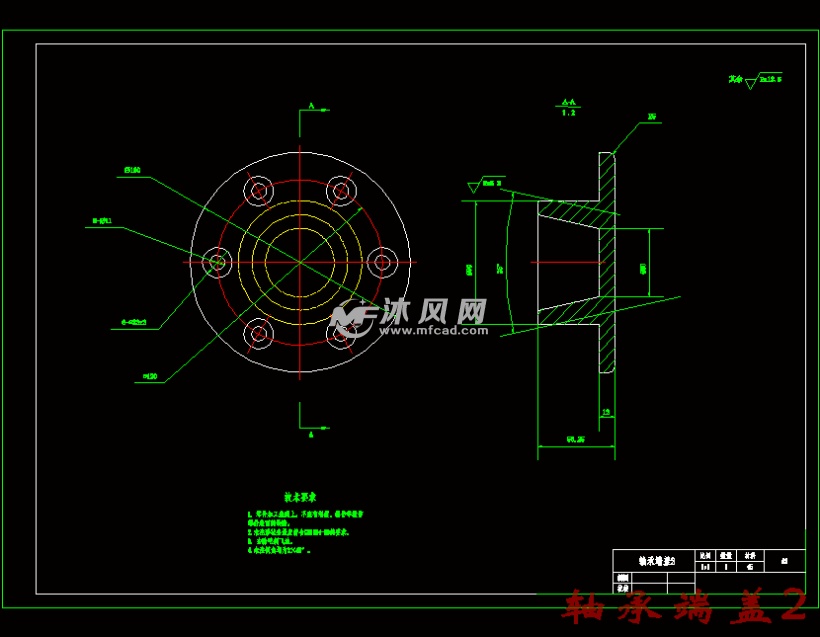 轴承端盖2