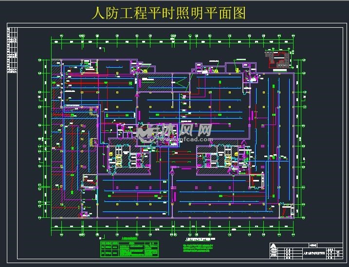 某电子科技大厦地下车库人防工程电气设计 - 设计方案图纸 - 沐风网