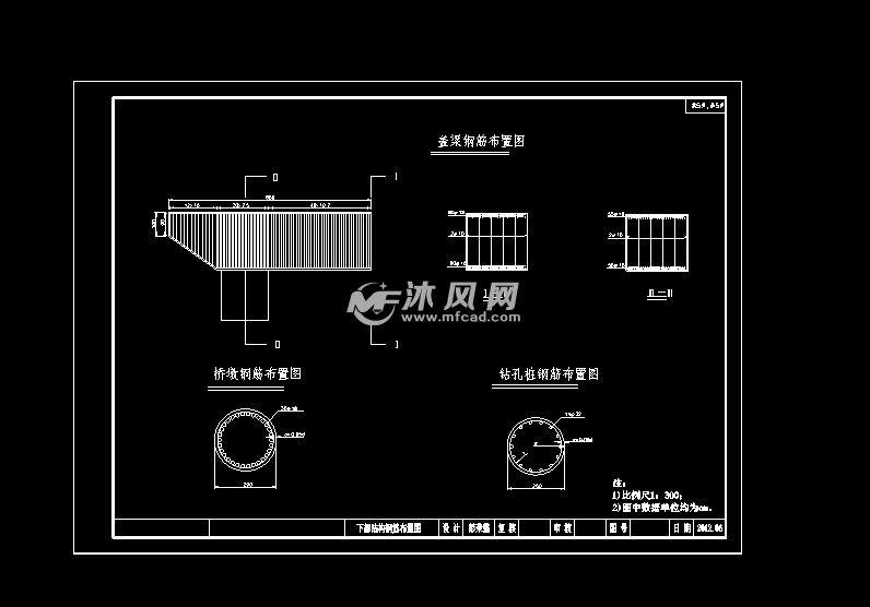 下部结构钢筋布置图