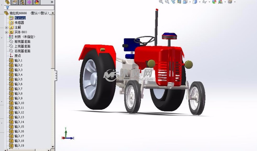 拖拉机设计模型图