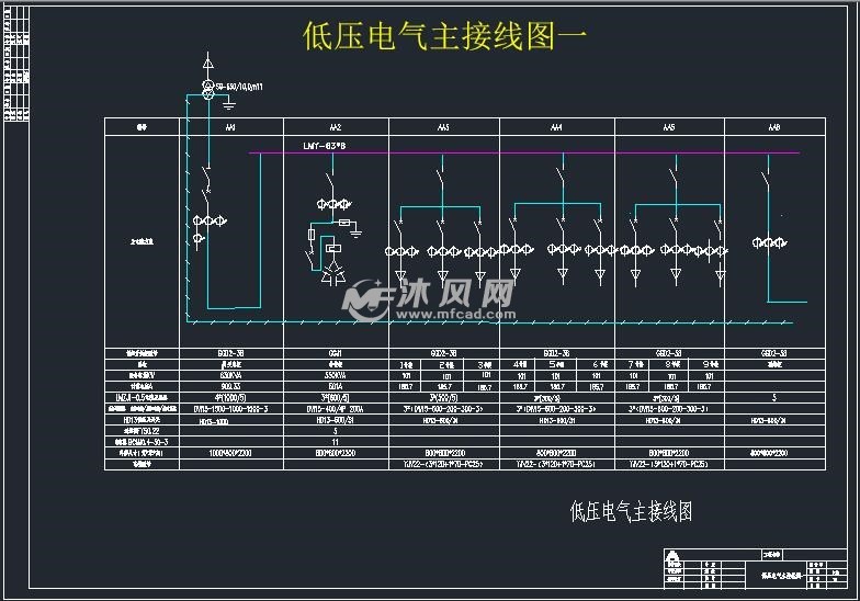 低压电气主接线图一