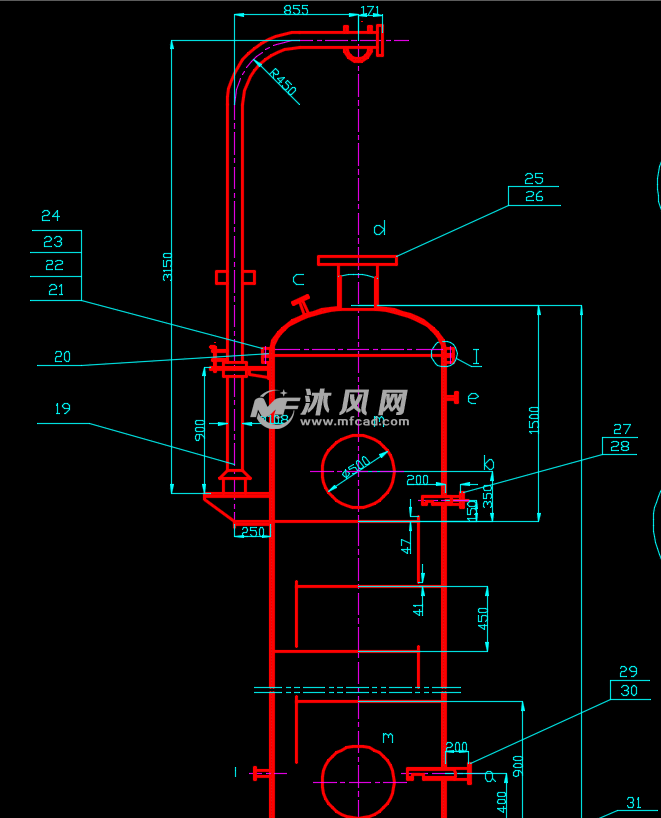 机械设备 压力容器 反应压力容器 合成塔/精馏塔