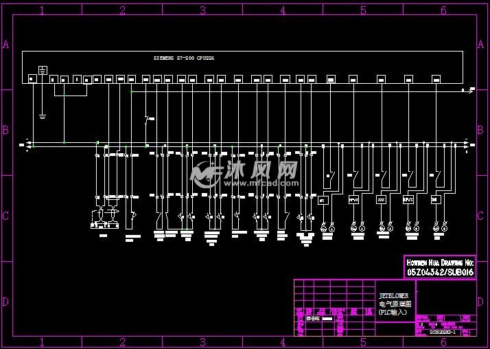 吹灰器plc输入原理图