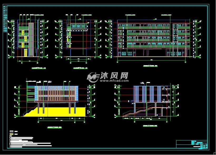 实验小学分校3层综合教学楼建筑专业设计施工图