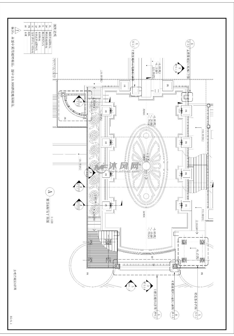 5星级酒店景观泳池施工图