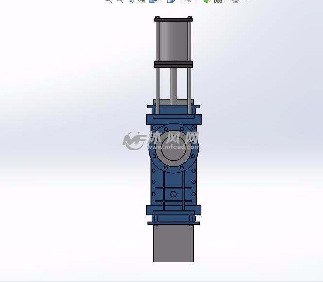 6款rv 系列气动插板阀模型