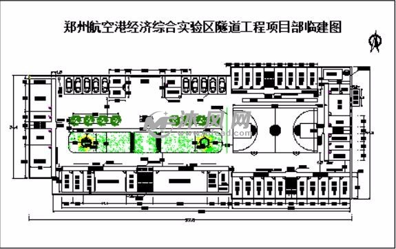 施工项目驻地临建布置图 - 园林建筑及相关图纸