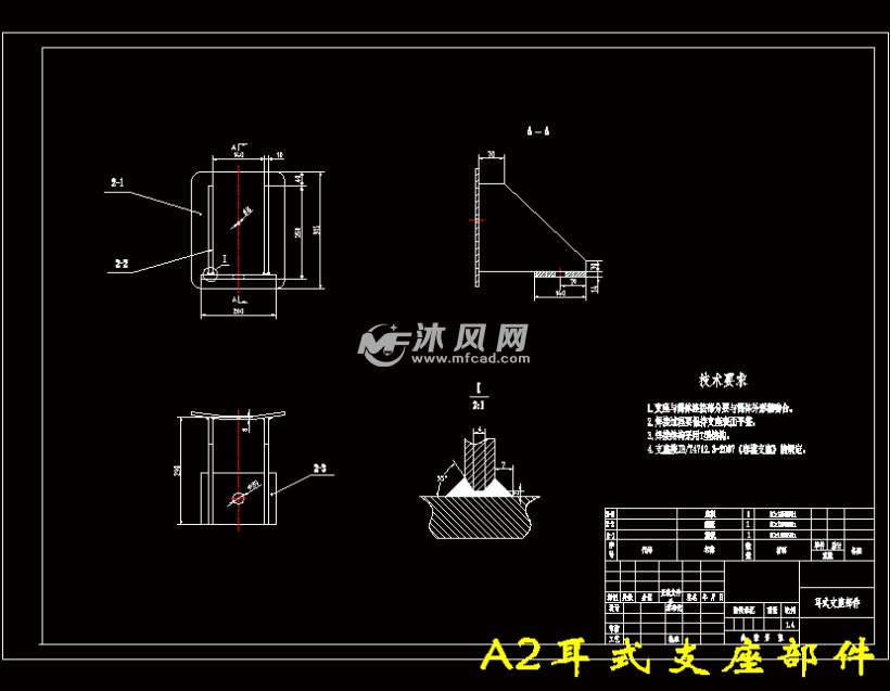 a2耳式支座部件