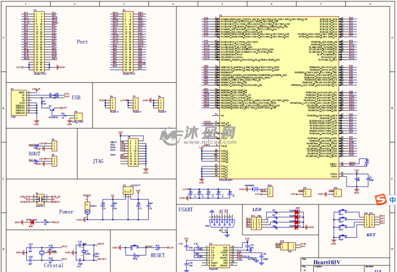 基于stm32单片机原理图