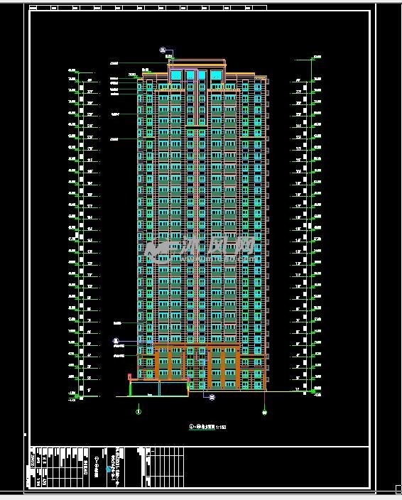 和平之门27层5#高层住宅建筑水暖电设计施工图