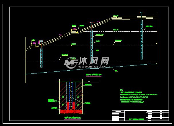 某生活垃圾填埋场设计图 - 环保图纸 - 沐风网