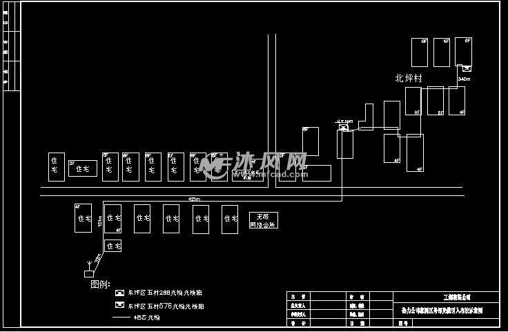 驻地网工程光缆引入布放图纸