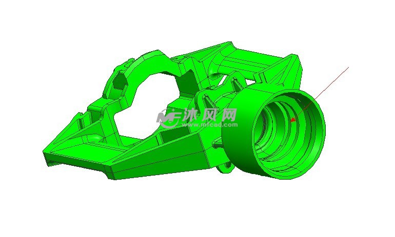 侧面绞牙模具 - 注塑模图纸 - 沐风网