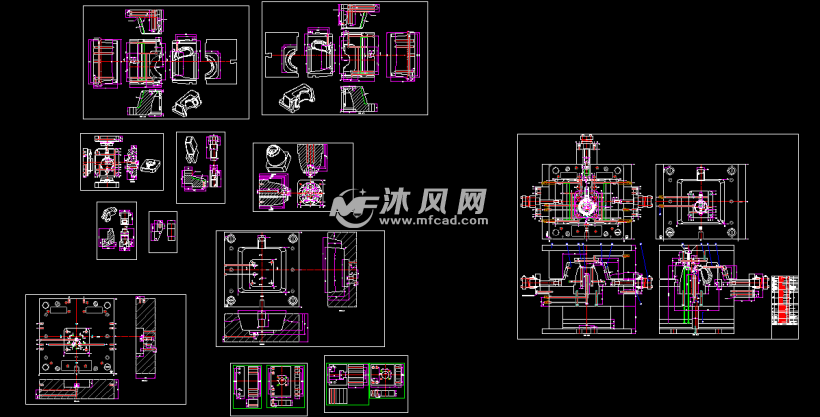 咖啡壶电热水壶把手哈夫模具