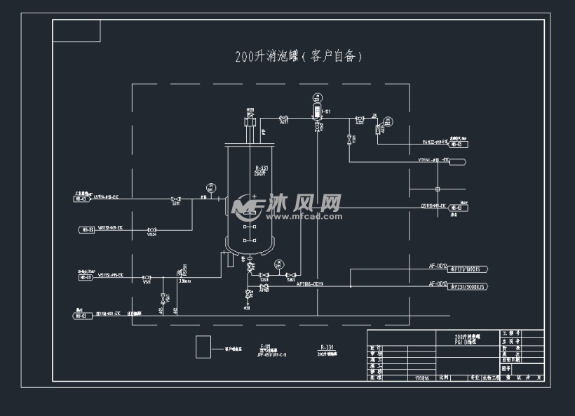 200l消泡罐pid图