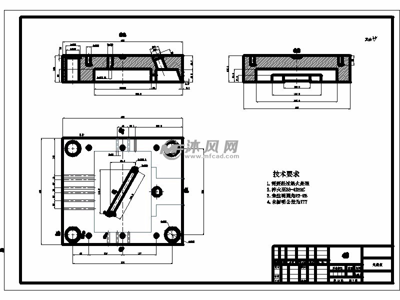 某高清机顶盒壳体塑料注塑模设计二维图纸
