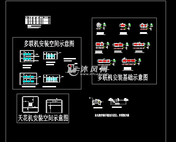 中央空调安装示意图