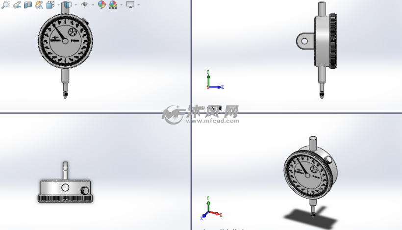 7种千分表模型图