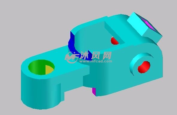 一款用CAD三维绘制的零件图(可提高看图能力