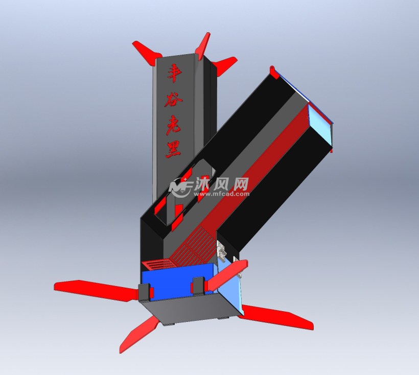 火箭炉农村柴火炉 - 厨房用具图纸 - 沐风网