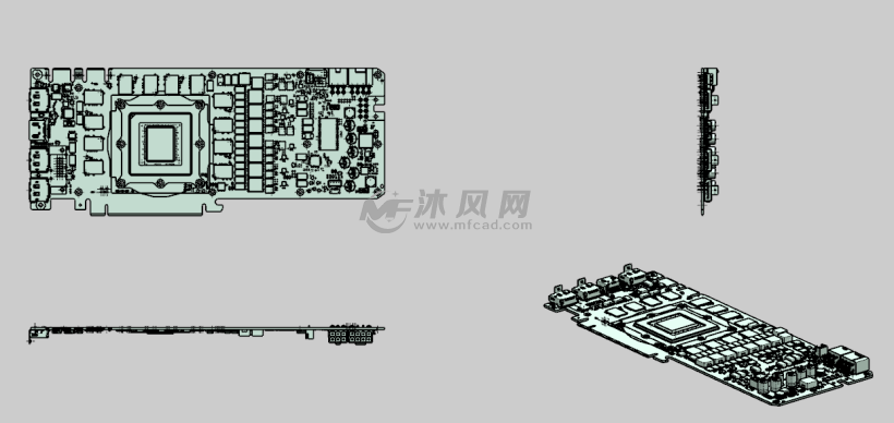 1080显卡pcb板 电子电工图纸 沐风网