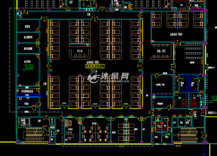医院各个净化科室平面设计方案图