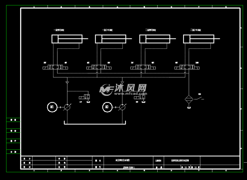 连铸坯液压剪切机电气控制系统图