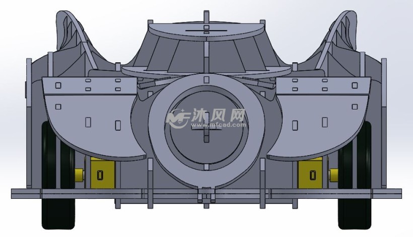 木制玩具小车前视图