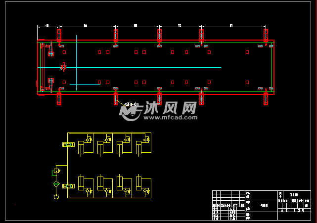 车箱底板总成焊接夹具图纸