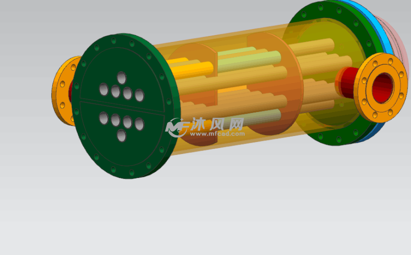 双管程dn500管壳式换热器